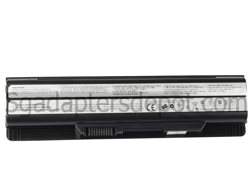 4400mAh MSI GE60 2PL-094FR GE60 2PL-207TH Battery