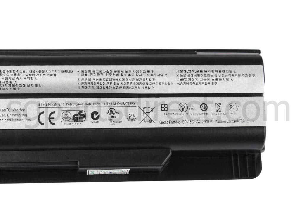 6600mAh MSI GE60 2PL-466RU Battery