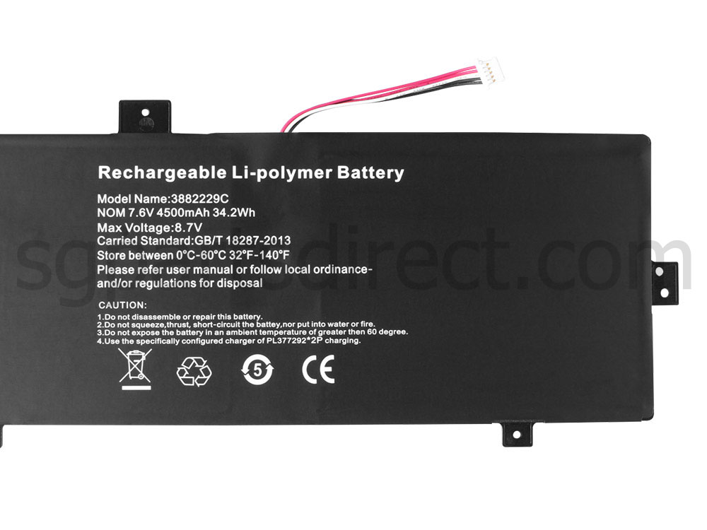 Battery Medion 40063680 10000mAh 38Wh