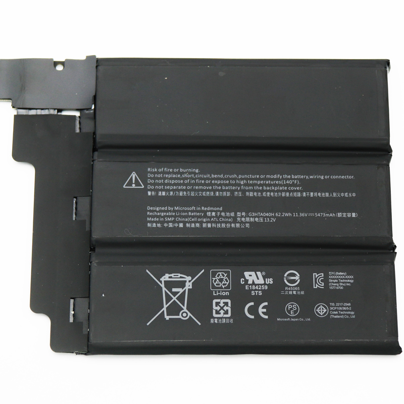 Original Battery Microsoft G3HTA041H G3HTA040H 5473mAh 62.2Wh