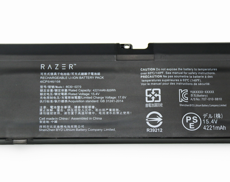 Original Battery Razer 4ICP5/46/108 4221mAh 65Wh