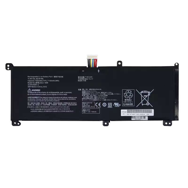 Battery Hasee SQU-1710 SQU-1714 7180mAh 82.49Wh