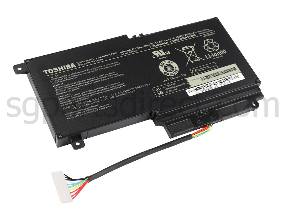 45Wh /32Wh Toshiba Satellite P50-B P50t-B-10F Battery Black