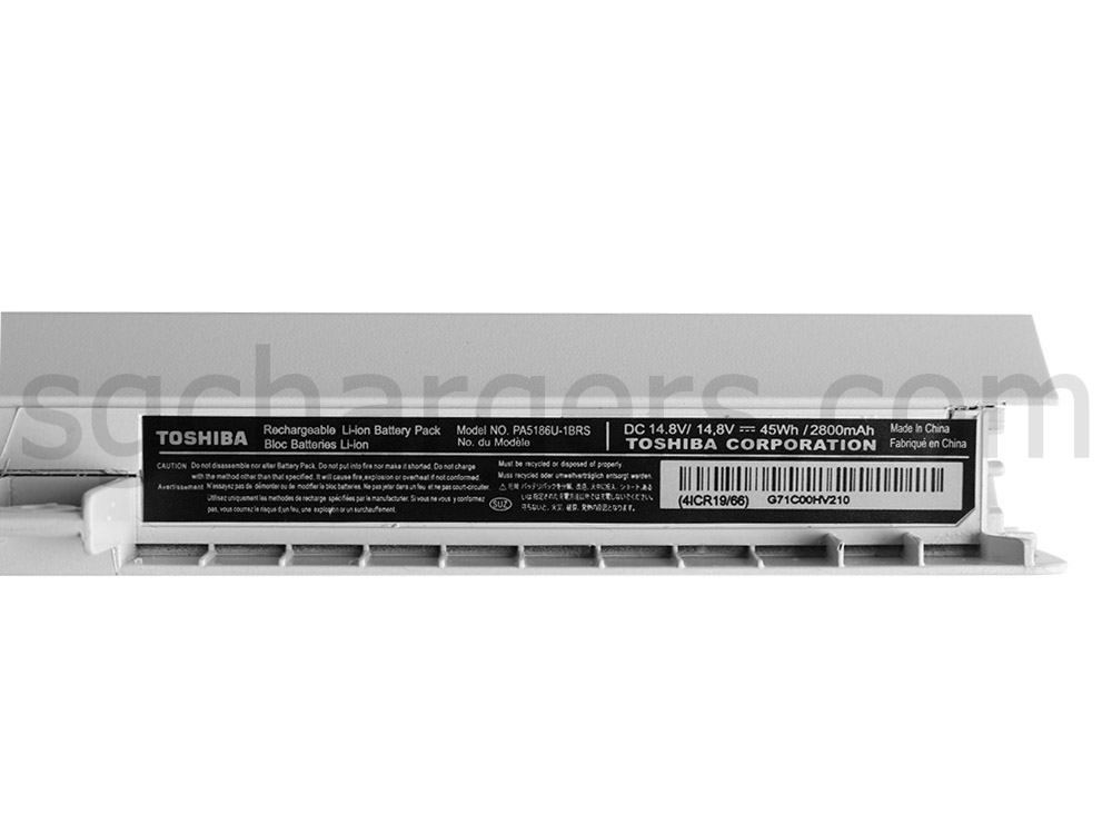 45Wh Toshiba Satellite C50-BST2NX6 C50-BST2NX7 Battery White